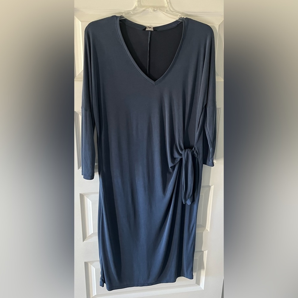 Lucky Brand Midi Dress Size XL/TP Darker Blue NWT